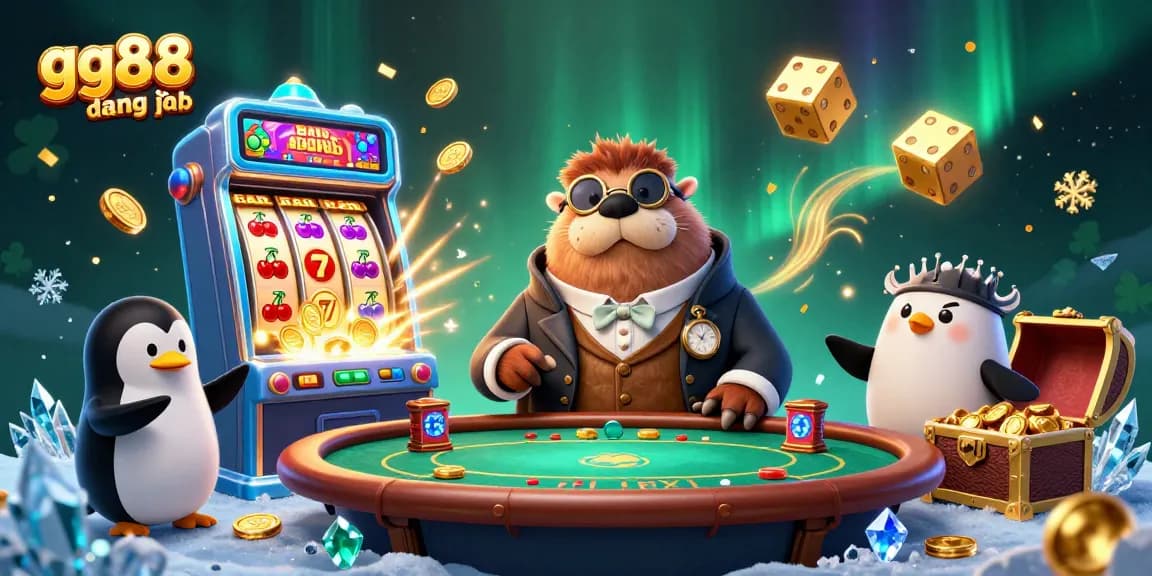 Experience fast gg88 đăng nhập at an underwater casino featuring a jolly walrus and unique game elements.