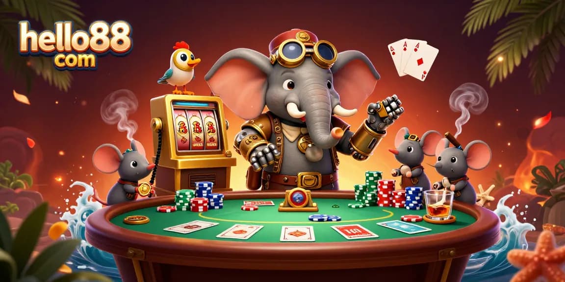 Experience thrilling wins at hello88 com with vibrant casino gaming and steampunk charm.