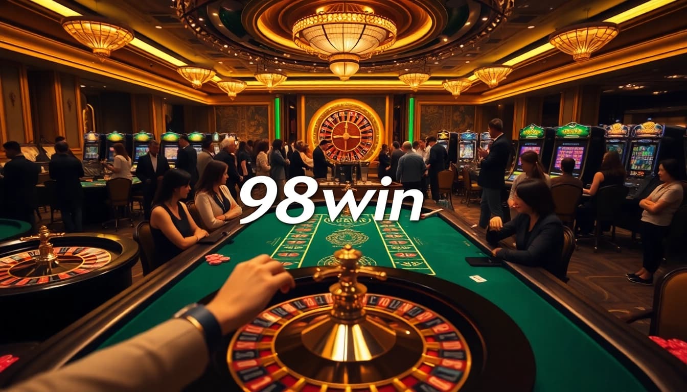 Experience the thrill of winning at 98win.com with exciting slot machines and roulette tables.