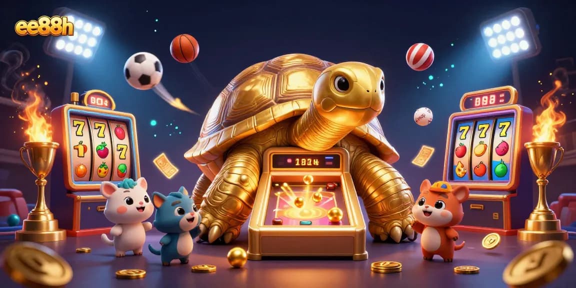 Engage with excitement at ee88h casino with golden tortoise pinball and dynamic gaming elements.