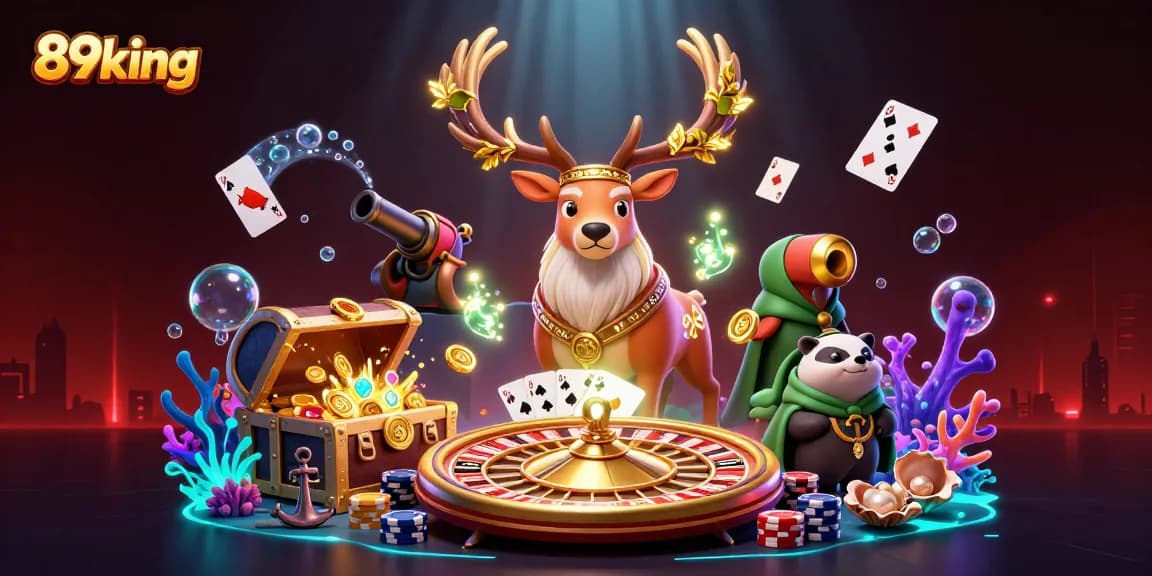 Spin the roulette with 89king characters and vibrant casino elements for thrilling wins.