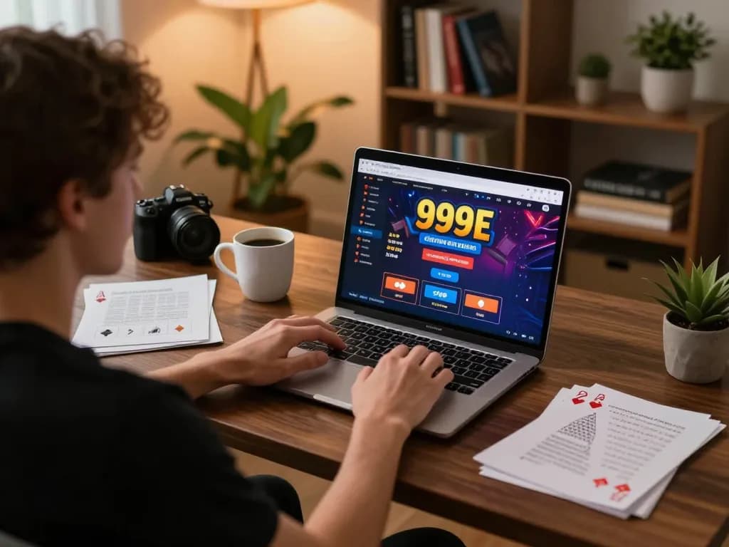 Player enjoying a strategic gambling session on 999E, focused on the online gameplay interface.