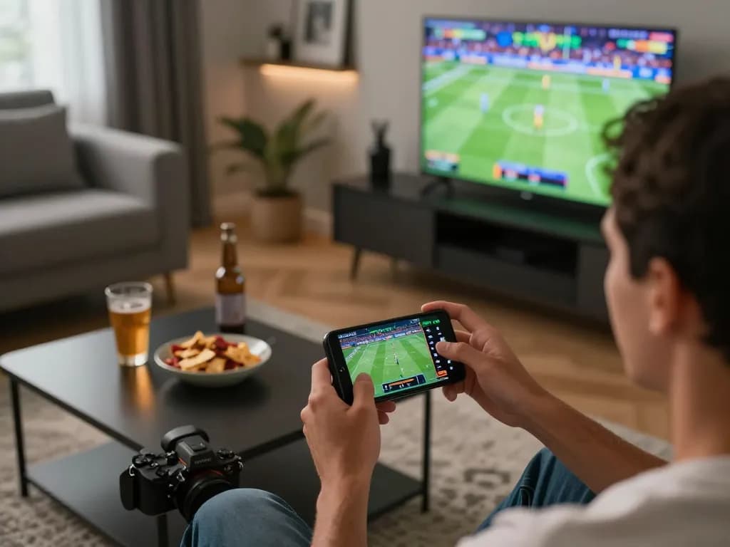 Engaging sports betting moment through digitalwala app, showcasing excitement and strategic placement of bets during a live game.