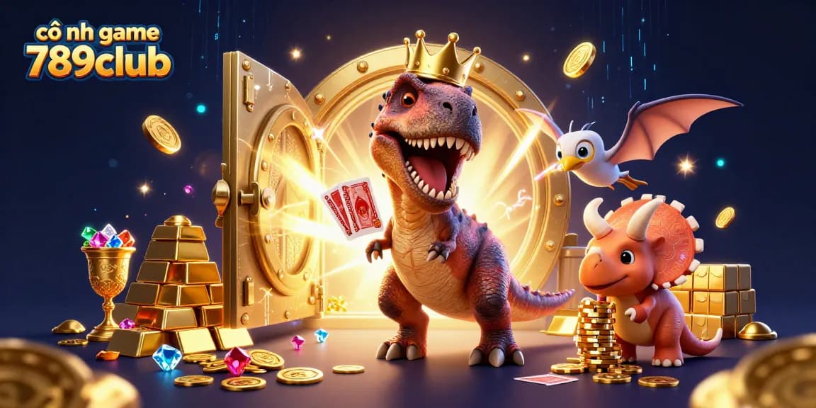 Join the fun with cổng game 789club in a vibrant casino scene filled with treasures and excitement.