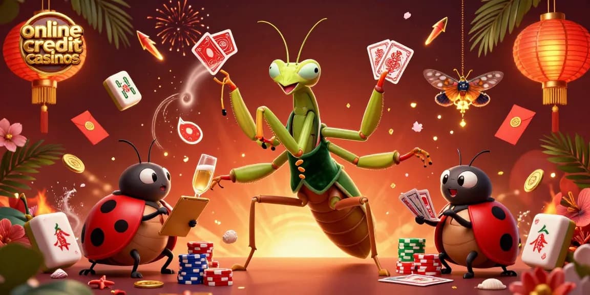 Experience thrilling gameplay at online credit card casinos with exciting card games and vibrant casino elements.