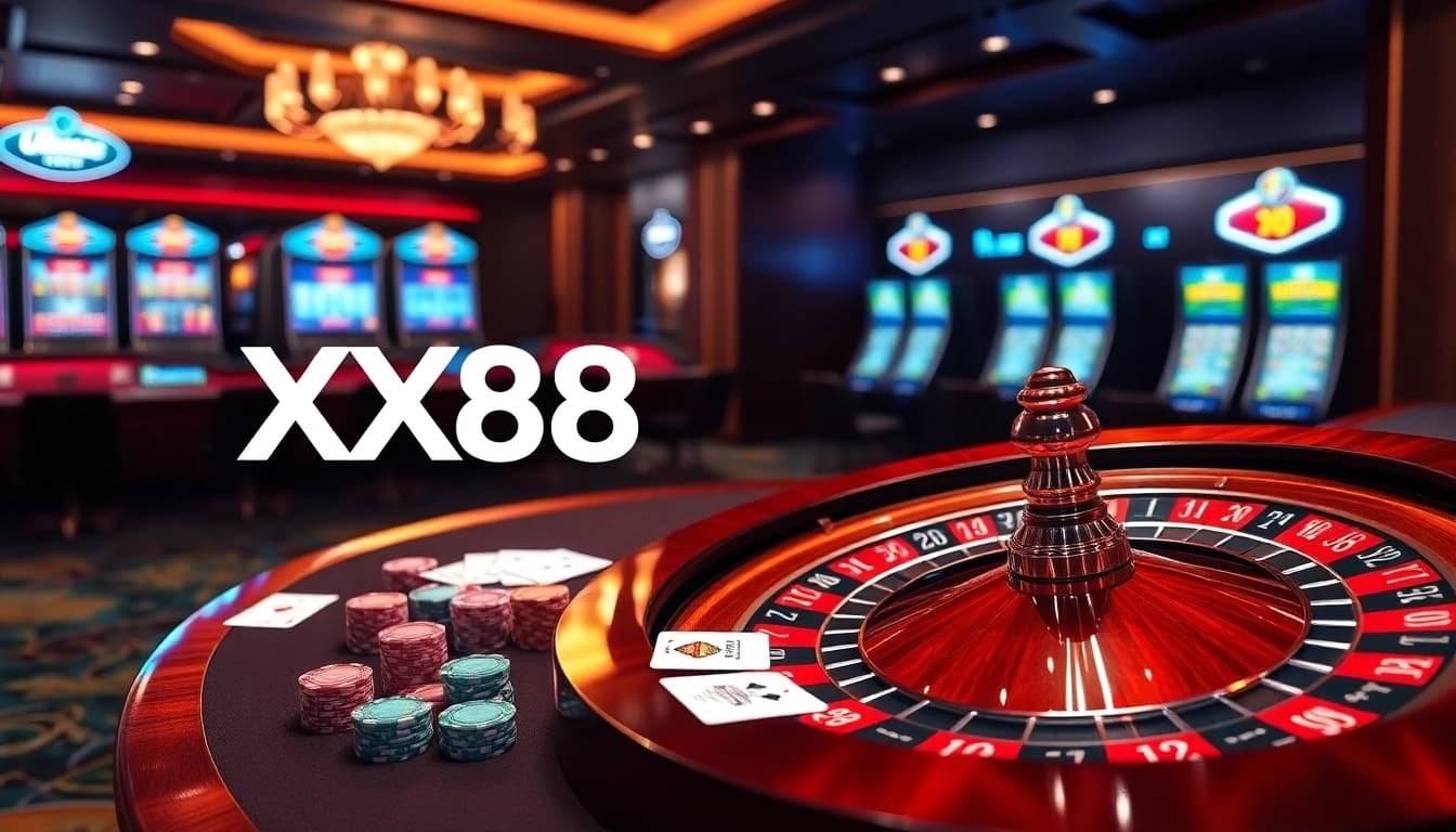 Engaging online gaming interface showcasing the excitement of gambling at https://xx88.day/ with vibrant casino elements.