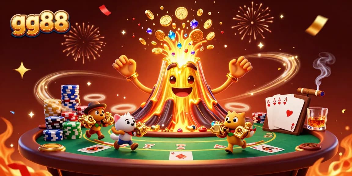 Engage with gg88 by winning big at the poker table amidst a dazzling eruption of treasures.