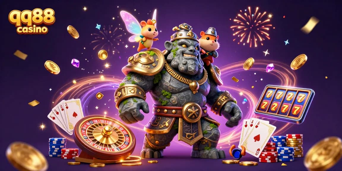 Experience the excitement of qq88 casino with 3D characters and dynamic gaming visuals.