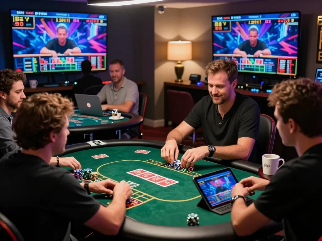 Players engaging in online gambling with rikbet, showcasing live dealers and vibrant game animations.