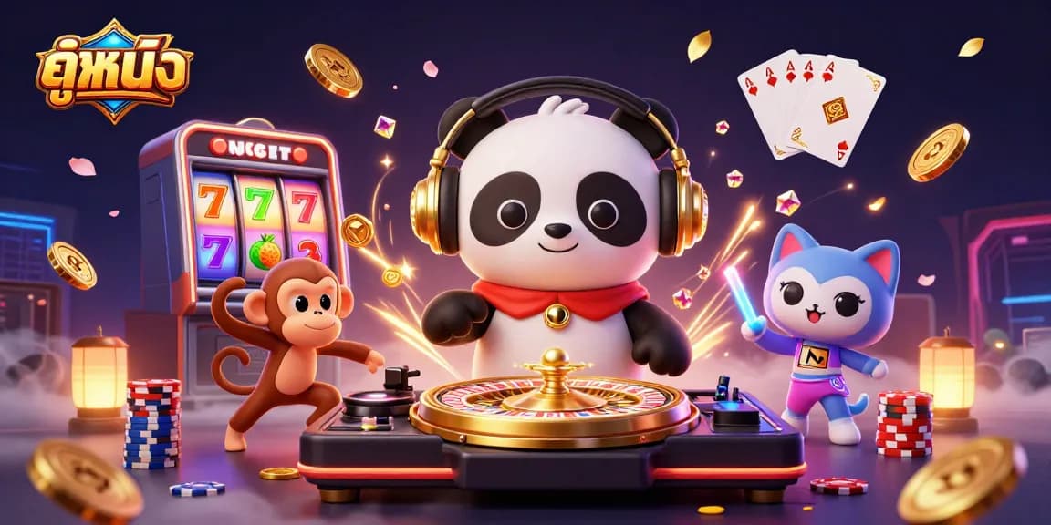 Engage with ดูหนังออนไลน์ while experiencing an immersive casino scene with vibrant characters and rich details.