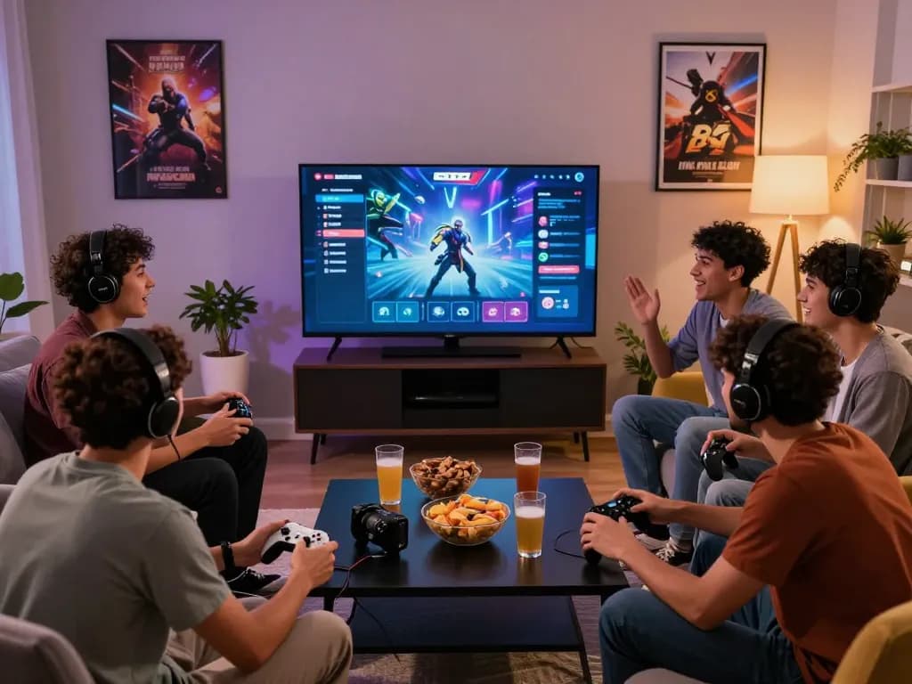 B52 gaming portal experience with friends enjoying competitive gameplay in a vibrant setting.
