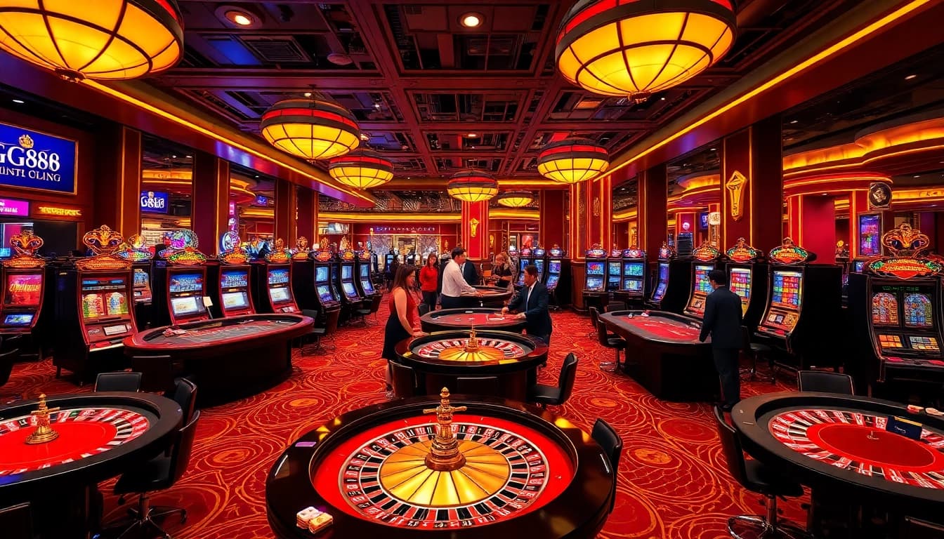 Experience the thrill of gg88vn asia with vibrant casino tables and engaging gameplay.