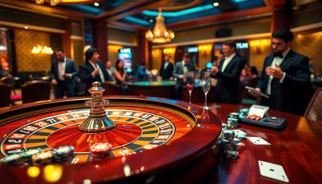 Experience the thrill of nhà cái typhu88 with vibrant casino visuals and elegant gambling atmosphere.