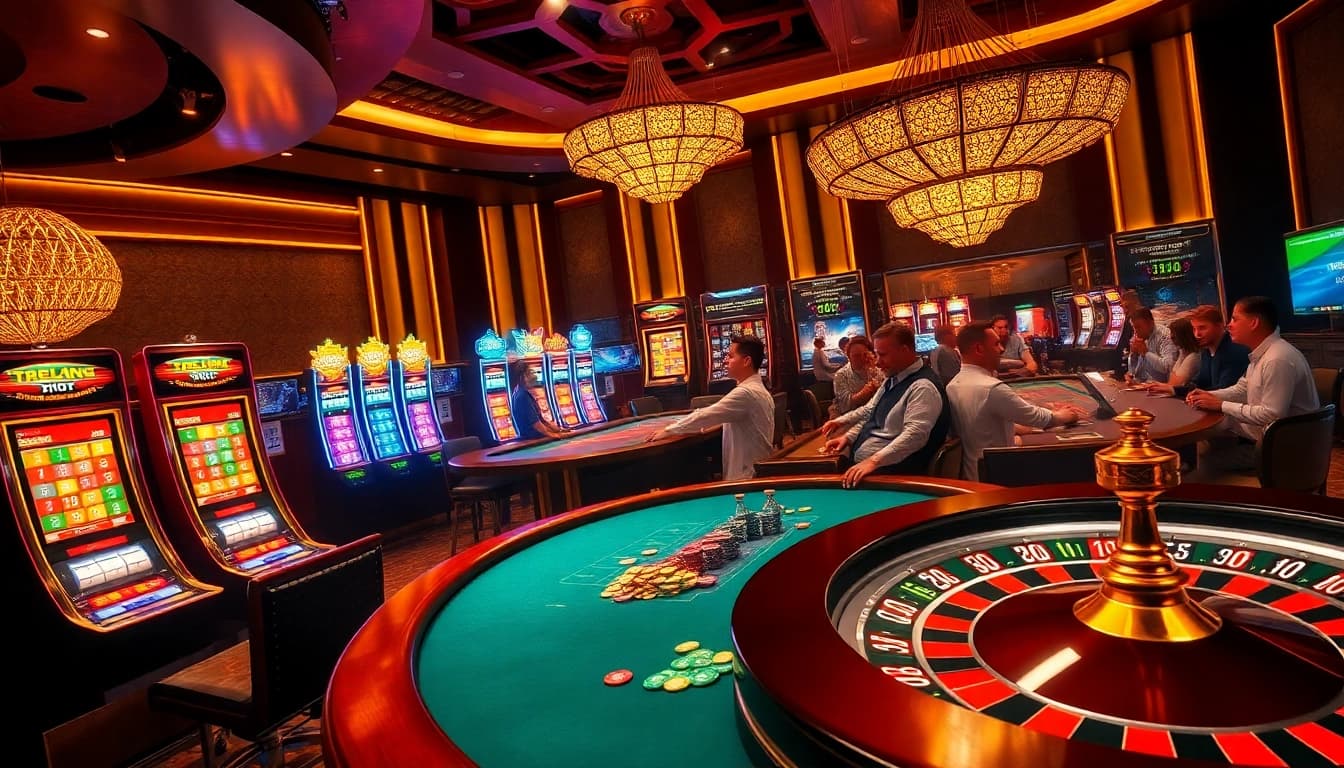 Experience the excitement of the 789win casino with professional dealers and vibrant gaming action.