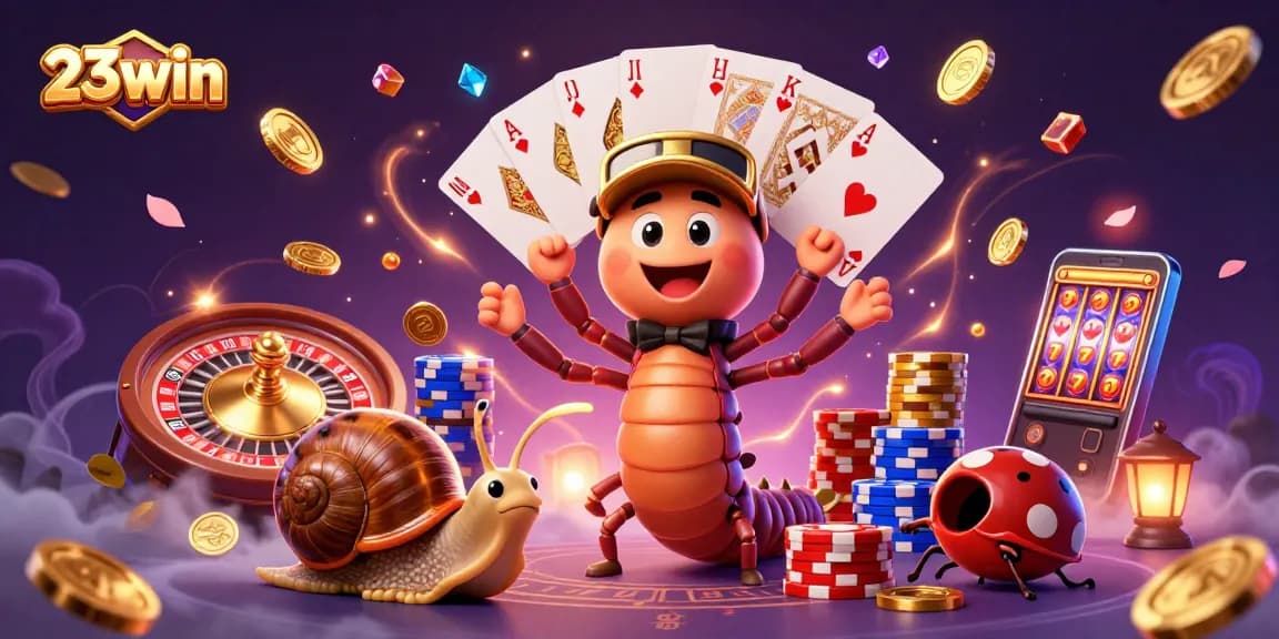 Engage with exciting games at 23win featuring vibrant casino characters and dynamic gaming elements.