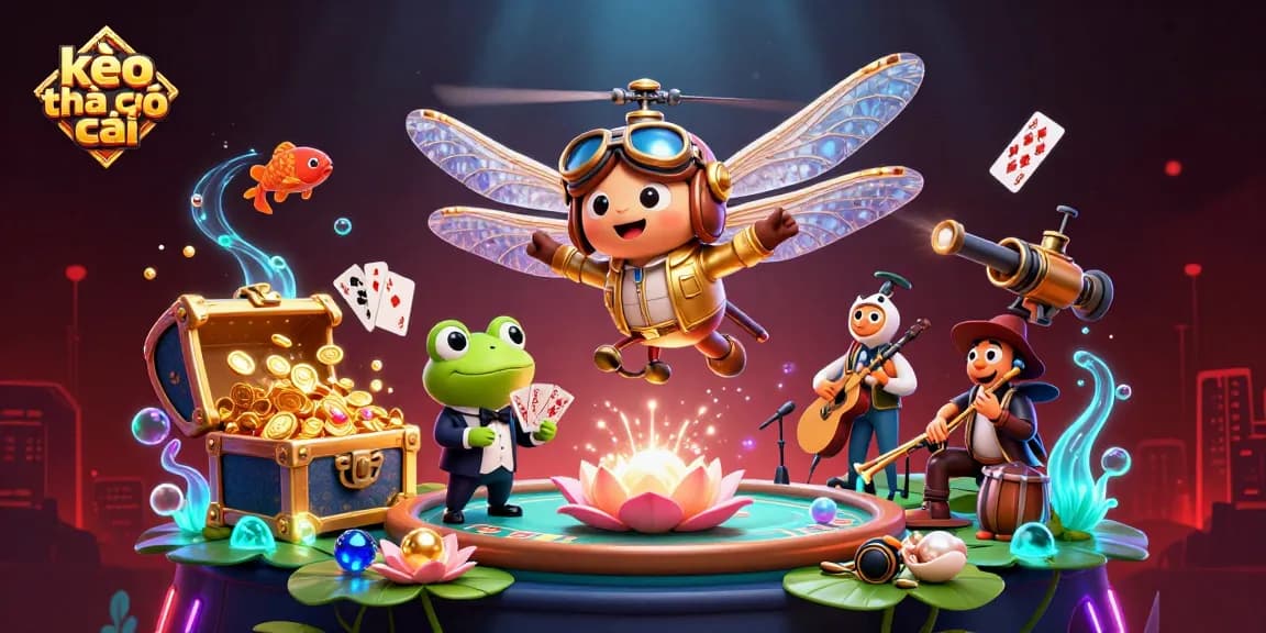 Experience the excitement of kèo nhà cái with vibrant casino scenes featuring animated characters and dynamic elements.