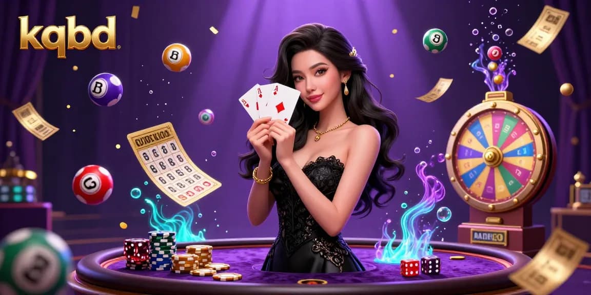 Check live kqbd results with exclusive casino illustration showcasing dynamic game elements and luxurious atmosphere.