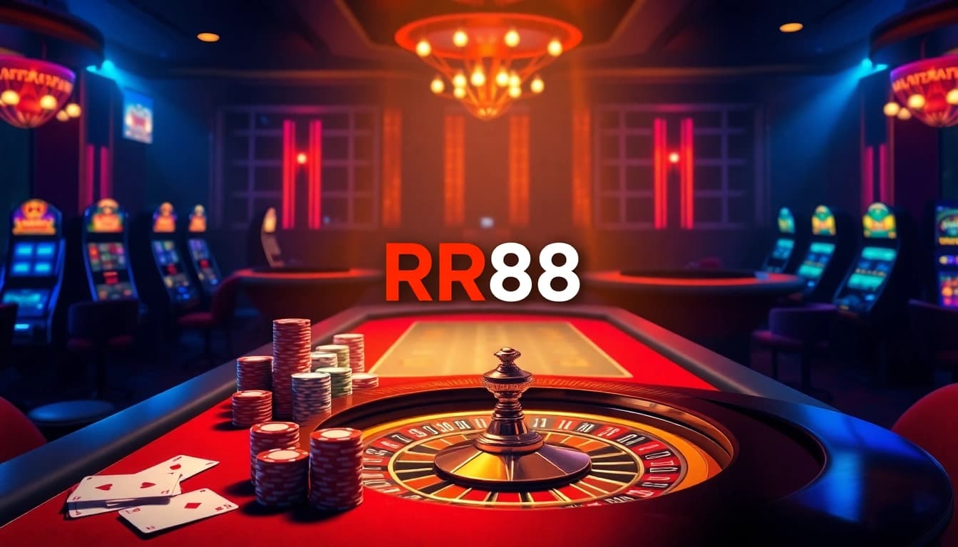 Experience thrilling gaming moments at RR88 with vibrant casino tables and exciting betting action.