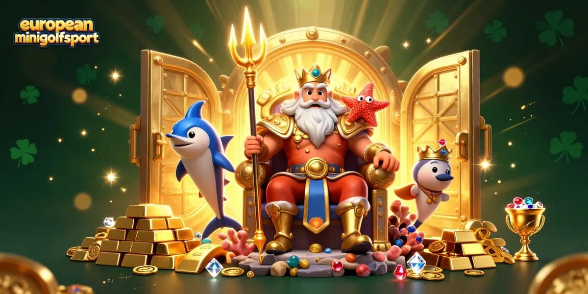 Play exciting games at europeanminigolfsport casino featuring Neptune and treasures