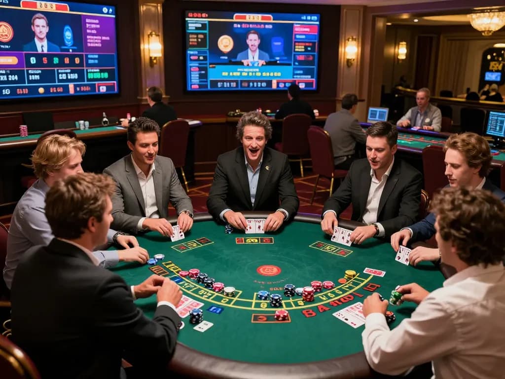 Exciting gameplay on sc88 trang chủ live blackjack table, showcasing players making strategic bets.