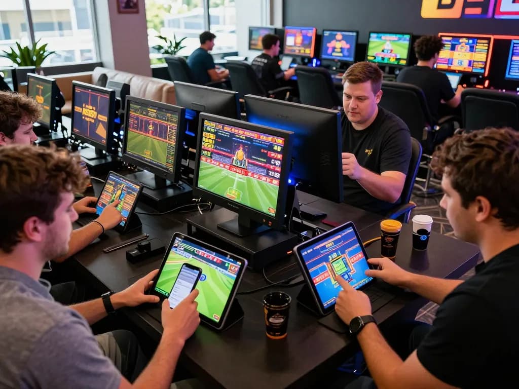 Exciting players engaging with 789bet online games in a vibrant gaming environment showcasing real-time betting action.