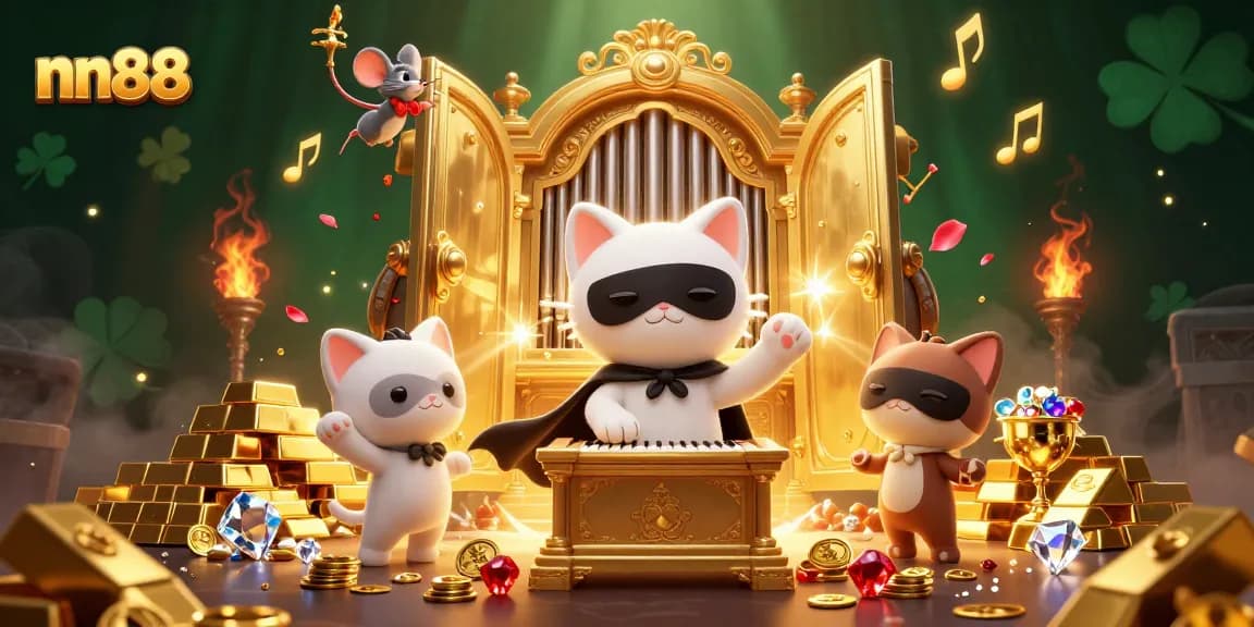Engage with nn88's vibrant casino experience featuring treasures and magical characters.