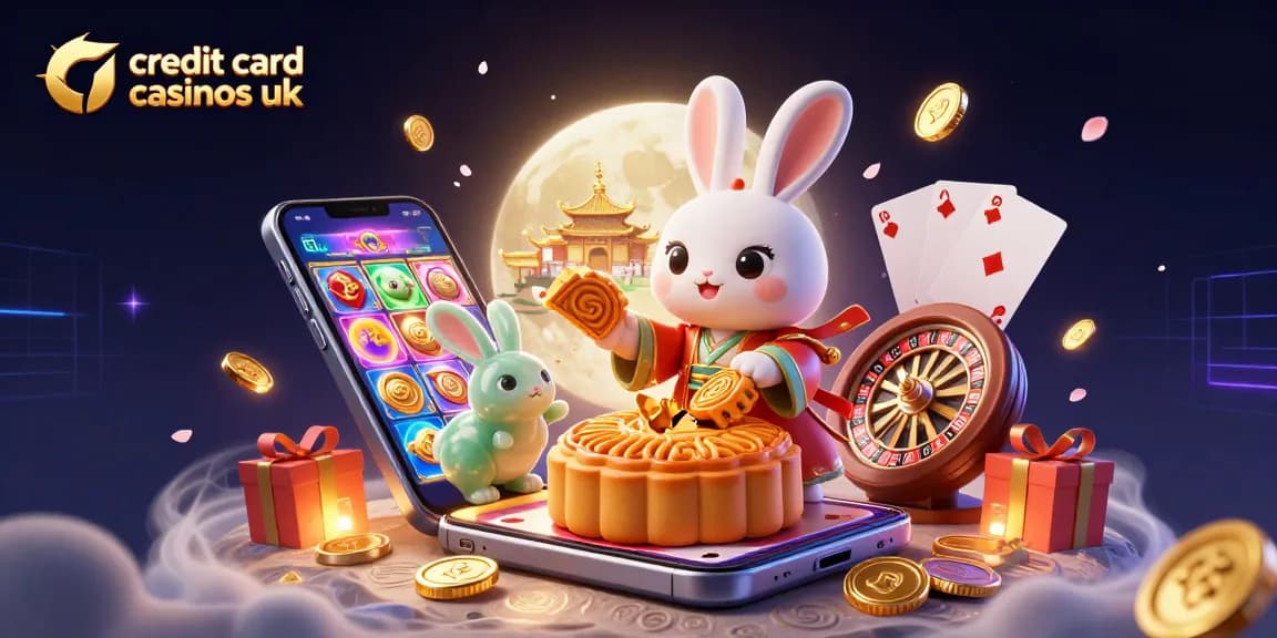 Experience the excitement at credit card casinos uk with illustrated characters playing vibrant casino games.