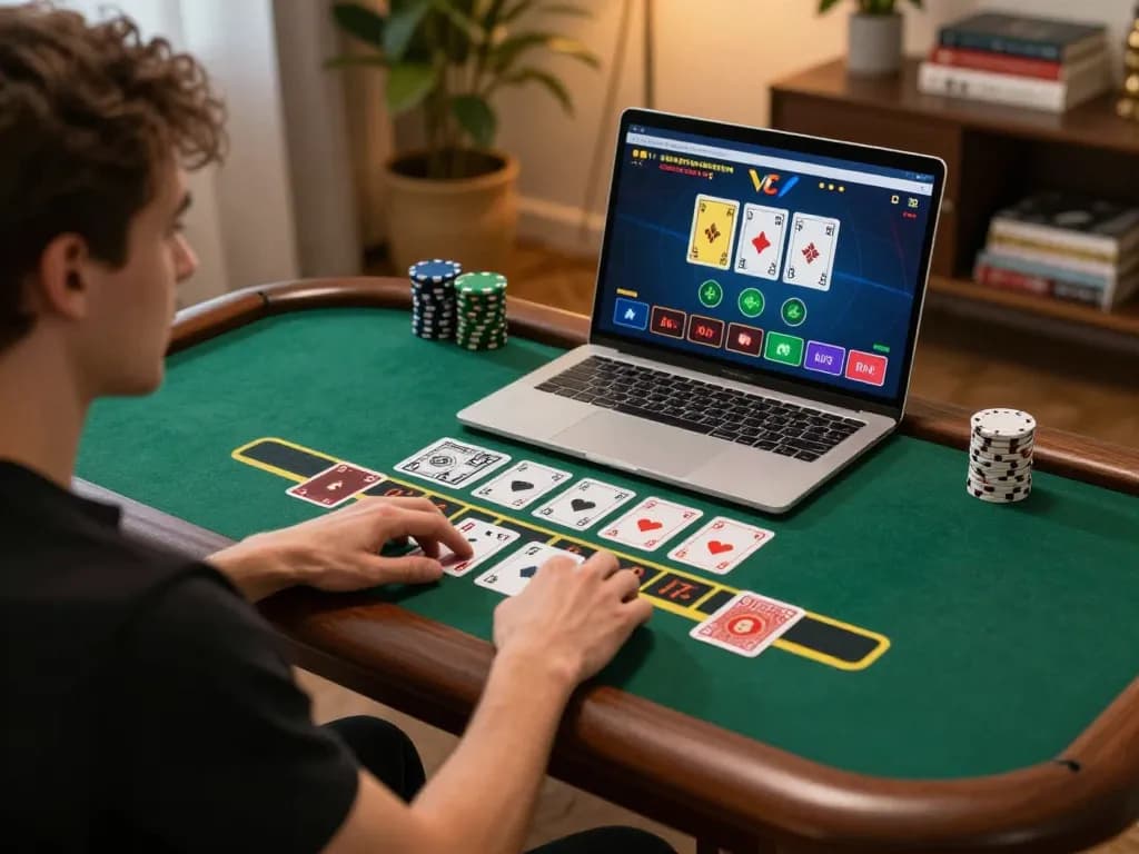 Play blackjack at hz88 with engaging gameplay on a laptop in a cozy home environment