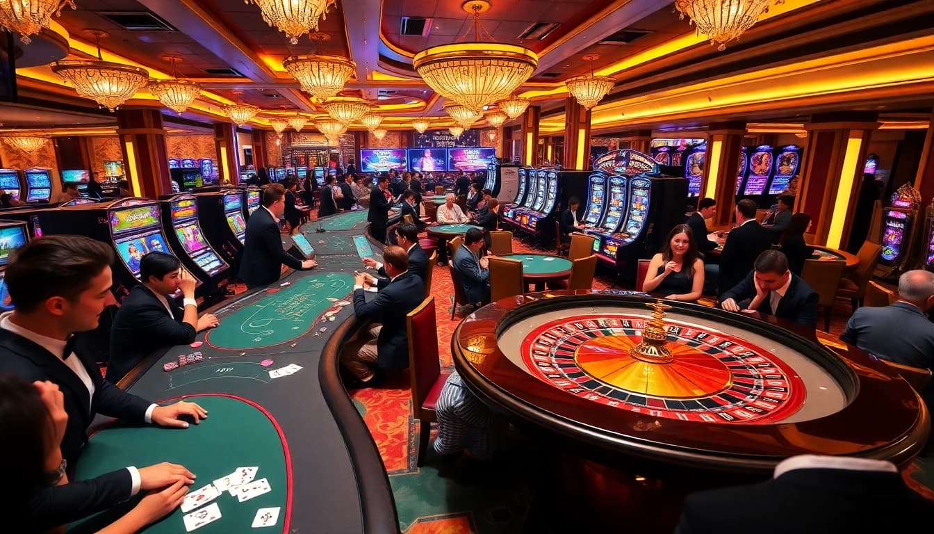 Experience the excitement at XX 88 Casino with dynamic gaming scenes and vibrant players.