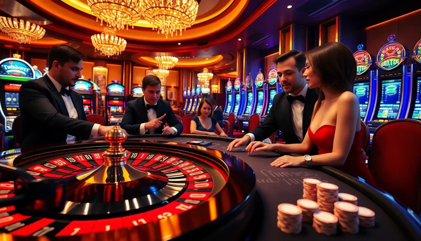 Experience excitement at the casino with 'ee jl33' featured on a lively roulette table.