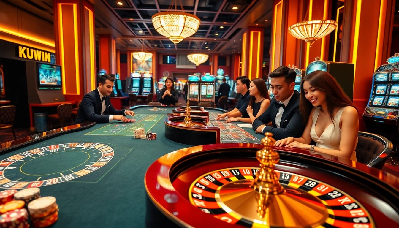 Experience thrilling gameplay at kuwinblog.com with vibrant casino tables and professional dealers.