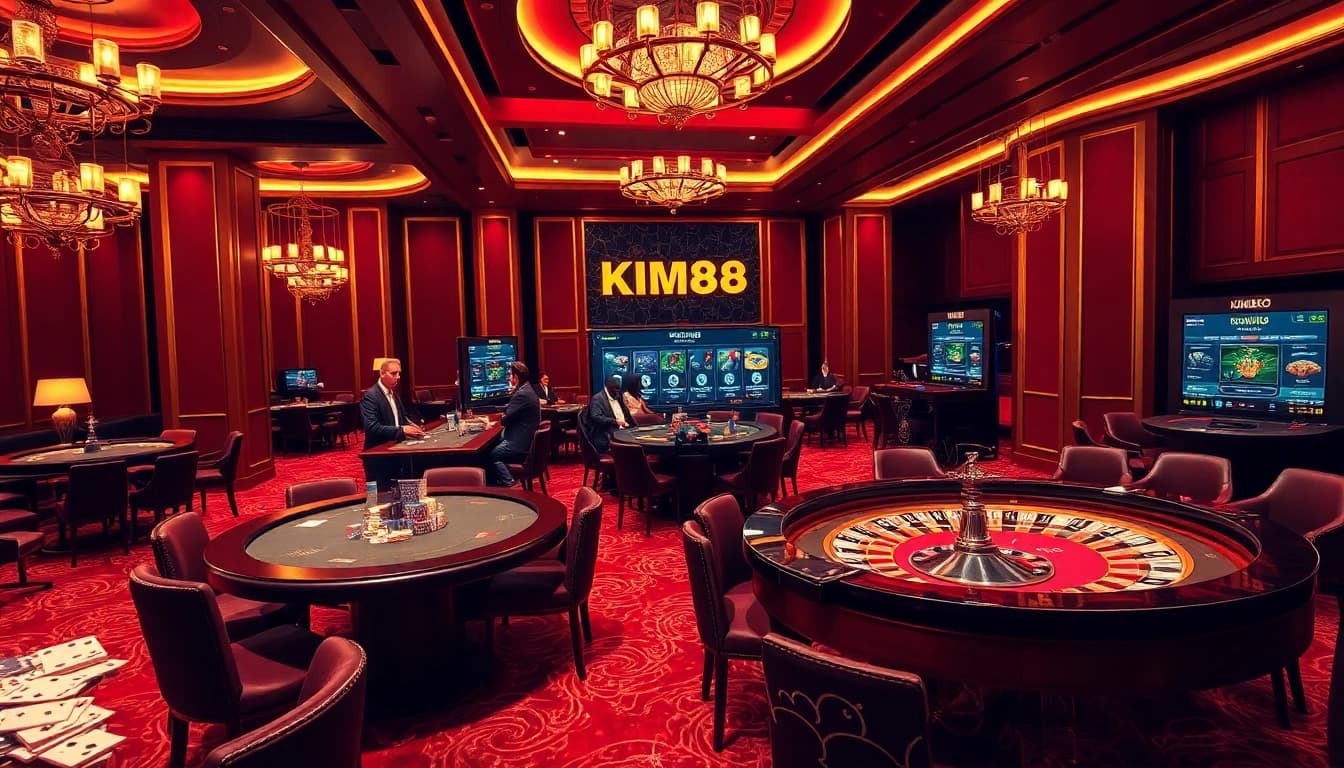 Experience the thrill of nhà cái kim88 with vibrant casino tables and live betting options.
