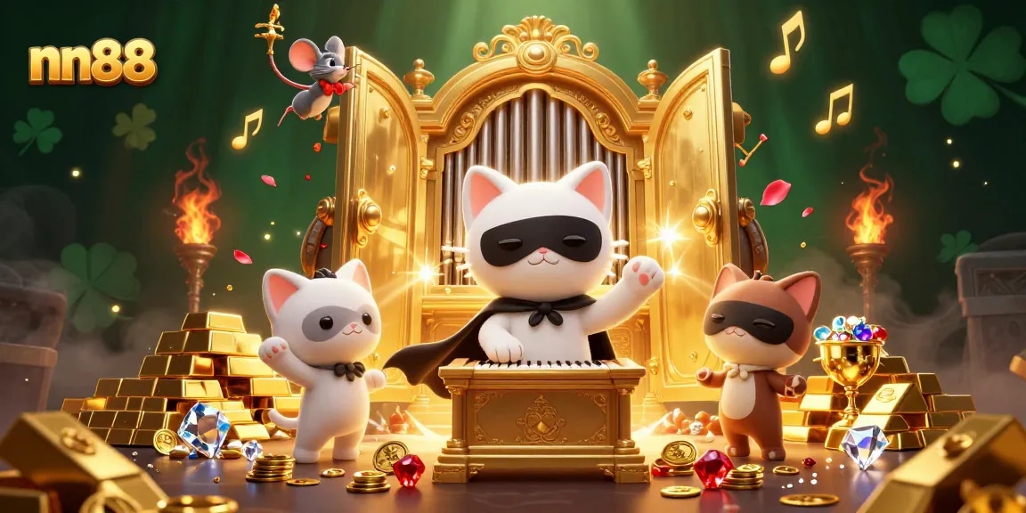 Engage with nn88's vibrant casino experience featuring treasures and magical characters.