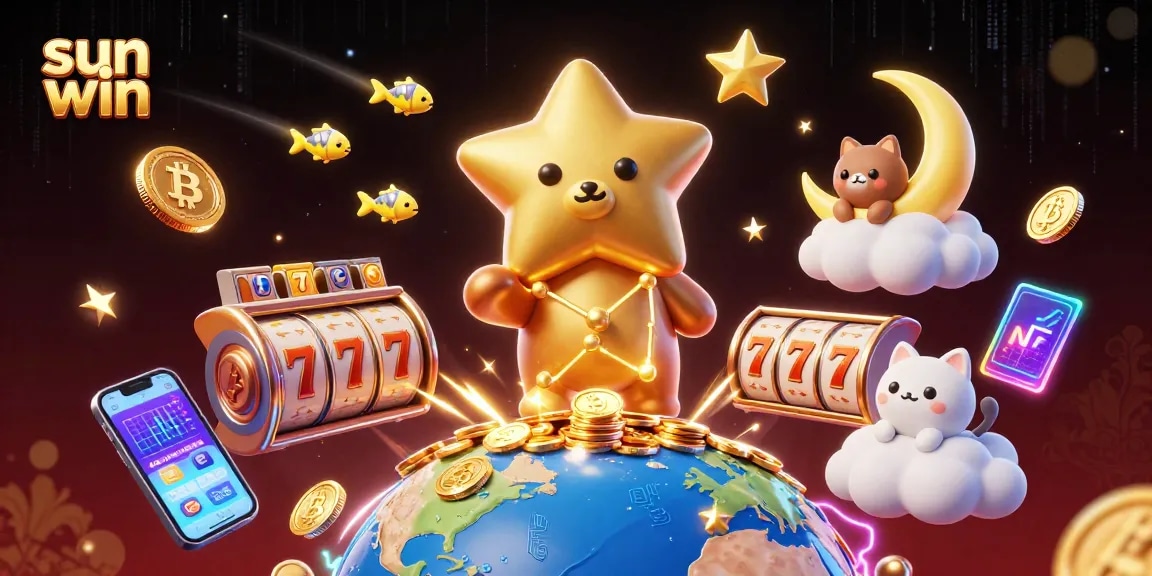 Win big with sun win in this vibrant online casino experience filled with slots and golden coins.