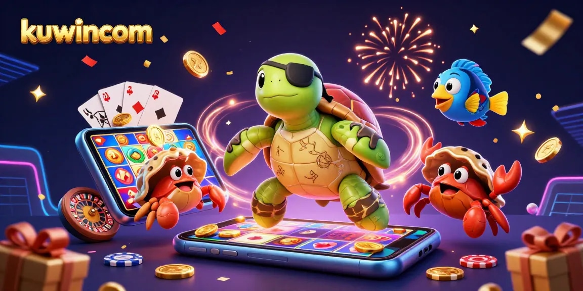 Experience thrilling gaming with kuwincom as a pirate turtle joins treasure adventures with dynamic slot visuals.