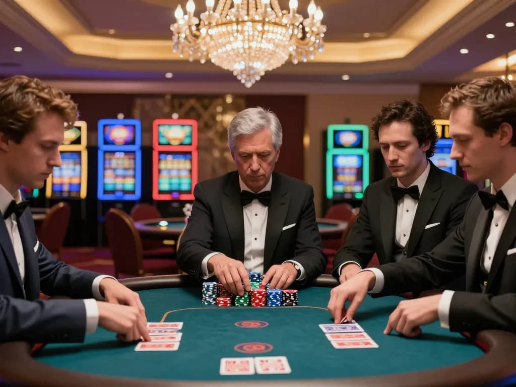 tr88 gambling strategy at high-stakes poker table with players in action