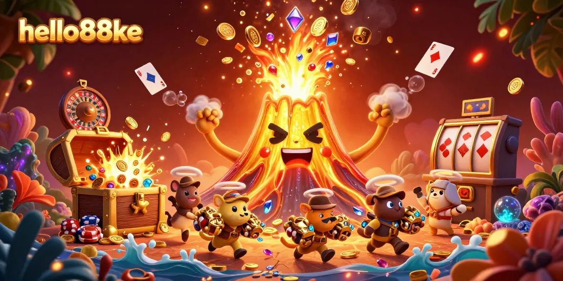 Enjoy the thrill of gaming at hello88ke with a vibrant casino scene bursting with excitement and treasures.