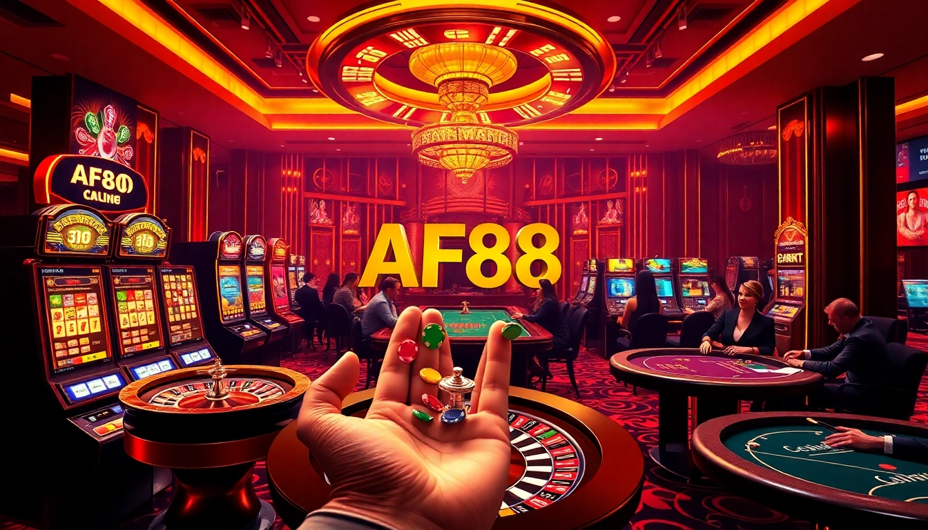 Engaging players at AF88 com casino tables while experiencing thrilling games and vibrant atmosphere.