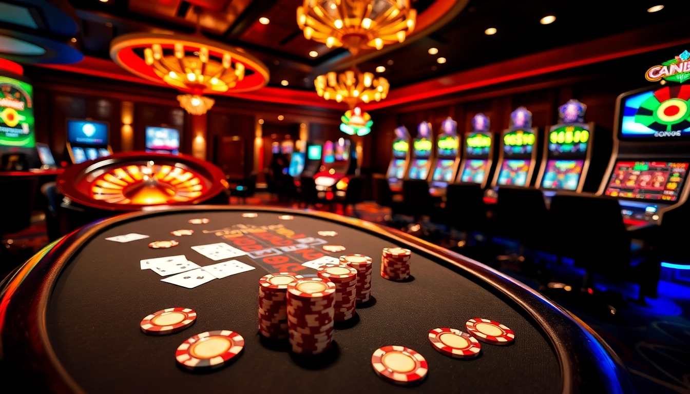 SODO66 players enjoy an exciting game of poker at a luxurious casino table.