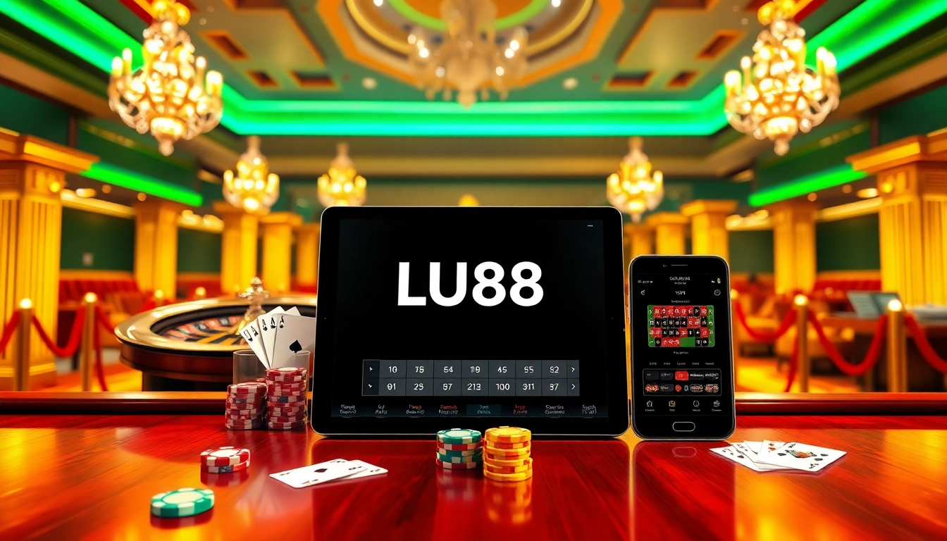 Experience the thrill of online gaming at trang chủ lu88 with a luxurious casino-style interface.