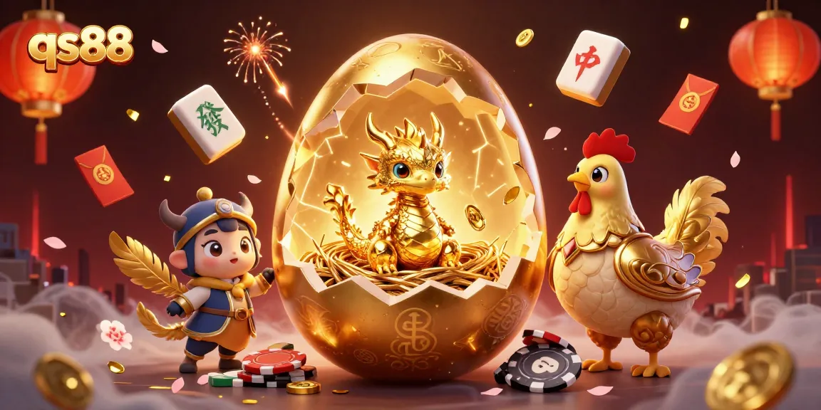 Experience immense luck with qs88's fantastical golden dragon amidst thrilling gaming elements. Winning awaits!