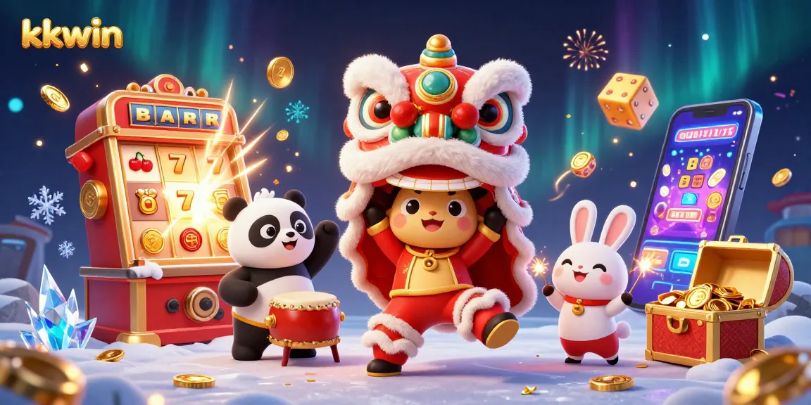 Experience thrilling kkwin gameplay with dynamic characters and vibrant casino elements in a fun celebration.