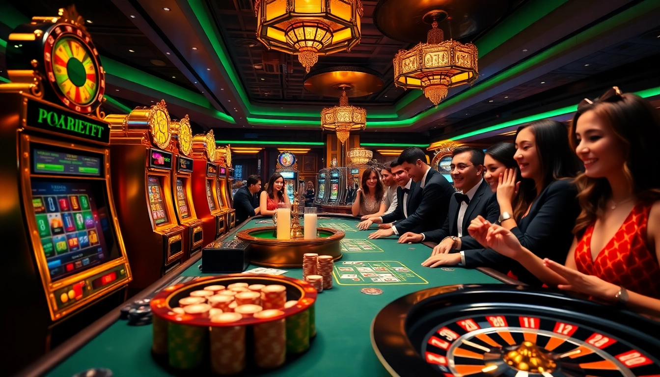 Experience high-stakes action at https://bl555.exchange/ with vibrant casino tables, cards, and chips.