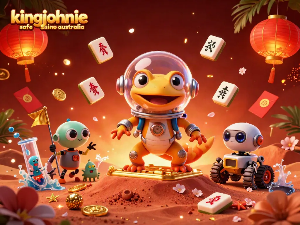 Celebrate wins at kingjohnnie safe casino australia with vibrant casino treasures in Mars adventure.
