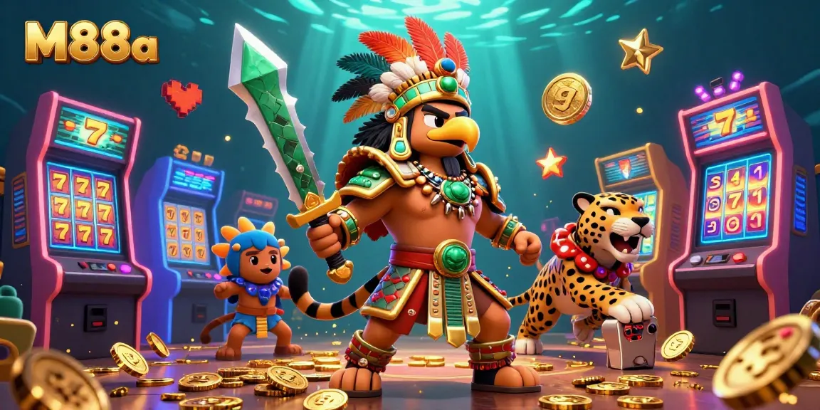 Engage with M88a by playing vibrant slots featuring Aztec eagles and jaguar warriors.