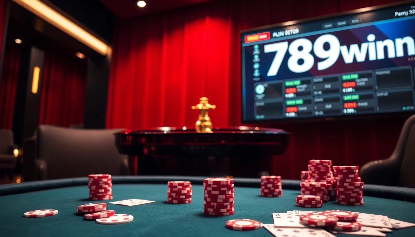 Experience the thrill of winning at 789winn with a luxurious poker table scene.