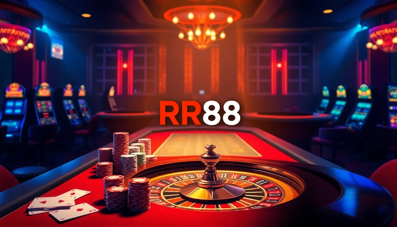 Experience thrilling gaming moments at RR88 with vibrant casino tables and exciting betting action.