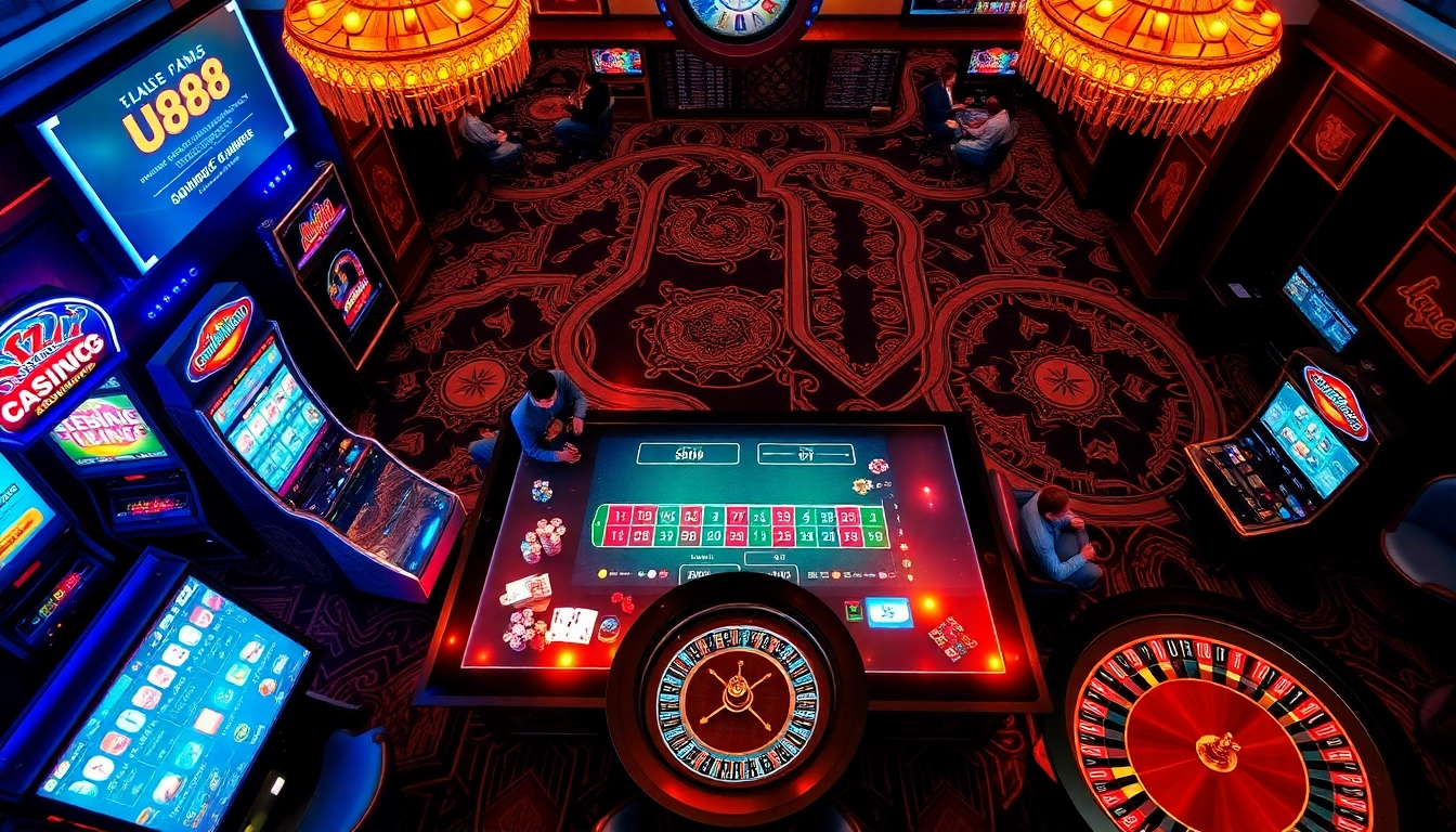 Engage with the U888 online casino experience featuring glamorous gaming elements and lively players.