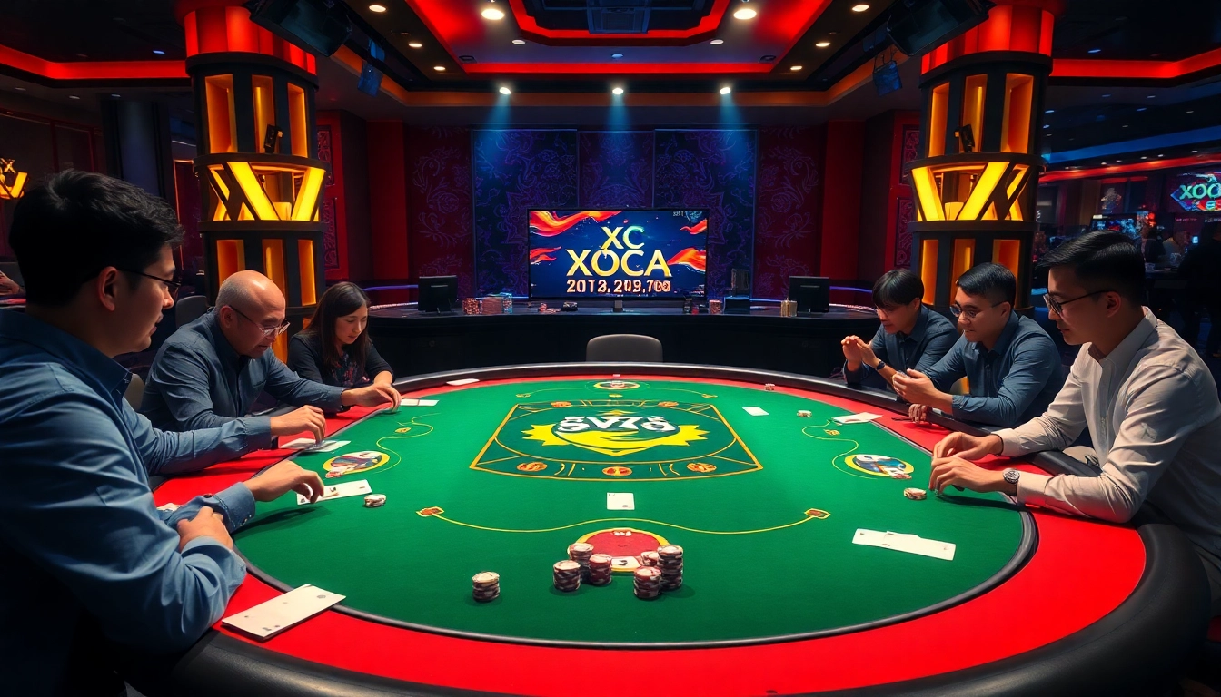 Experience thrilling Xóc Đĩa online có live stream with vibrant casino visuals and engaging gameplay.