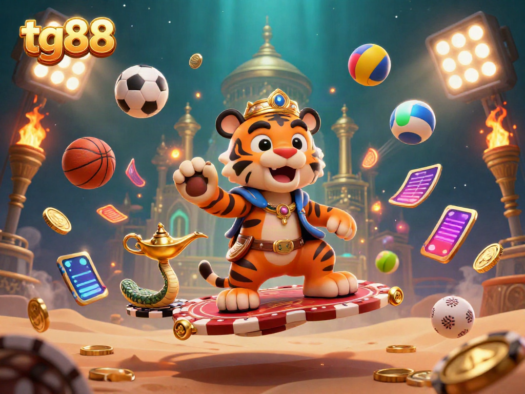 Engage with tg88 at an exemplary online casino experience, featuring delightful characters and dynamic sports elements.